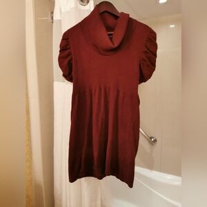 Suzie In The City Maroon Knit Dress